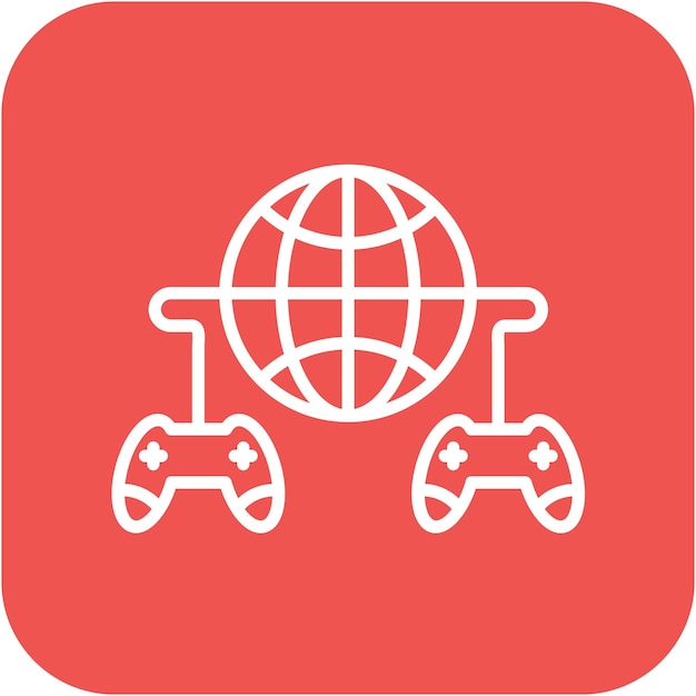 Vetor Ícone vetorial de jogos multijogador pode ser usado para o conjunto de ícones de bowling