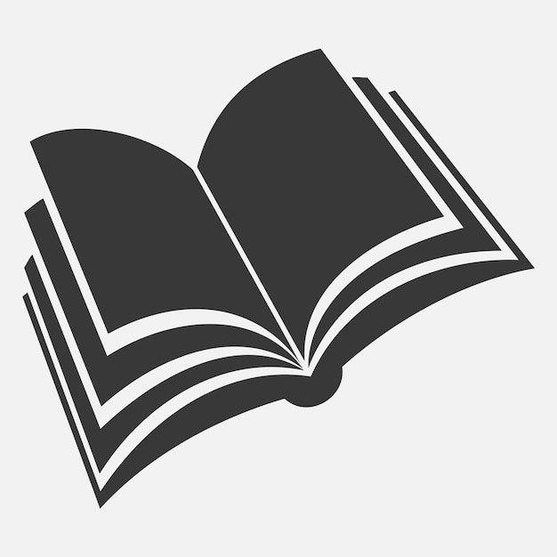 ícone vetorial de um livro aberto3