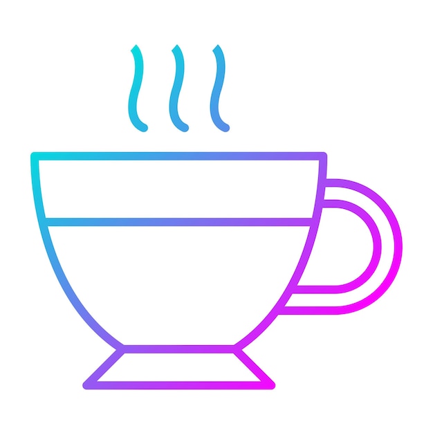 Ícone vetorial do expresso Pode ser usado para o conjunto de ícones da manhã e do pequeno-almoço