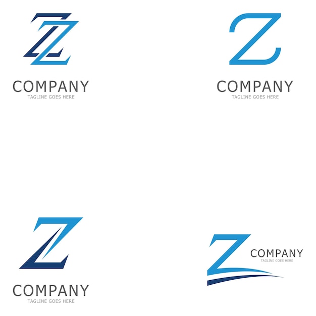 ícone vetorial do modelo de logotipo da letra z