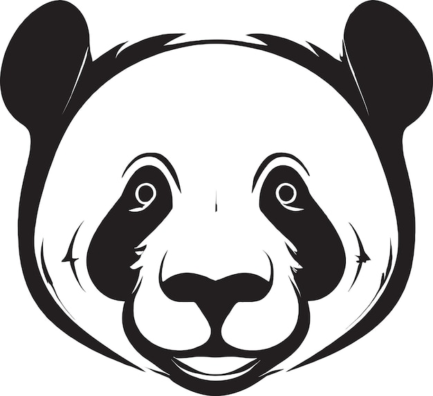 Vetor Ícone vetorial do urso panda adormecido para designs temáticos de relaxamento e sono