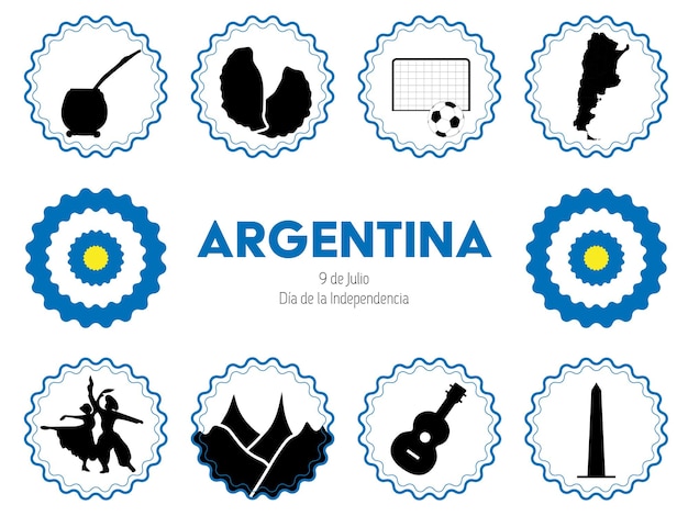 Vetor Ícones argentina