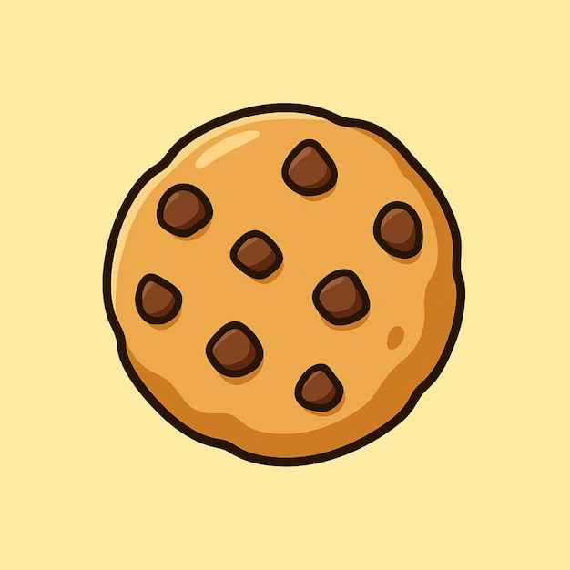 Icones de alimentos vetoriais de biscoitos
