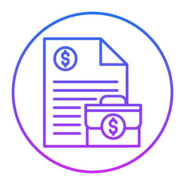 Ícones de arquivos de negócios