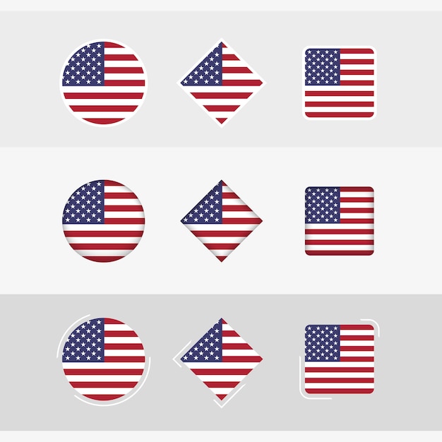 Vetores e ilustrações de Logo bandeira estados unidos para download  gratuito