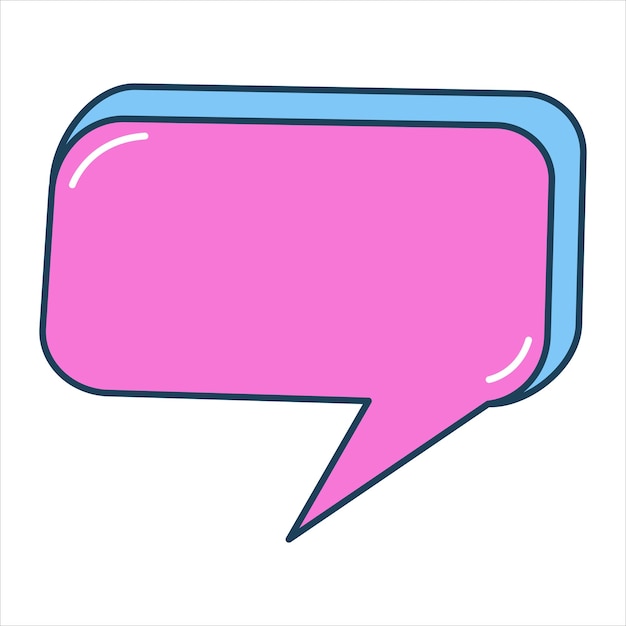 Ícones de bolha de fala Recursos gráficos sobre bolha de conversa Bolha de fala de nuvem em branco