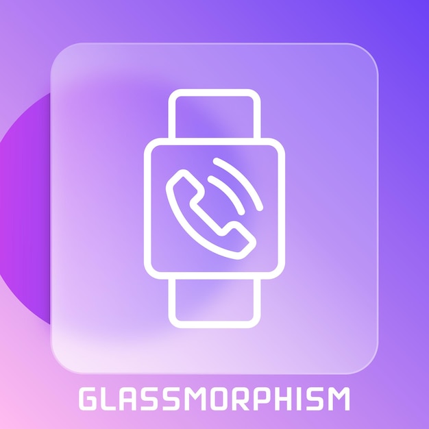 Ícones de dispositivo e linha de tecnologia ícones de dispositivo de glassmorphism conceito de glassmorphism ícones de dispositivo da web