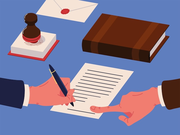 Ícones de documentos notariais