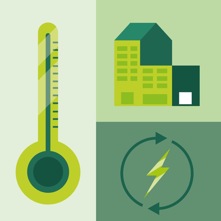 Vetor ícones de energia ecológica