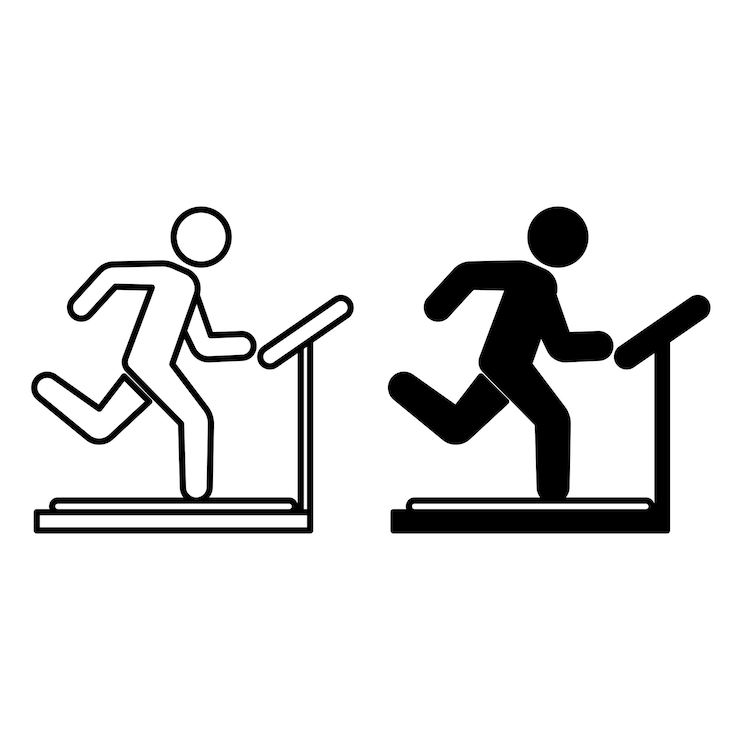 Vetor ícones de exercício