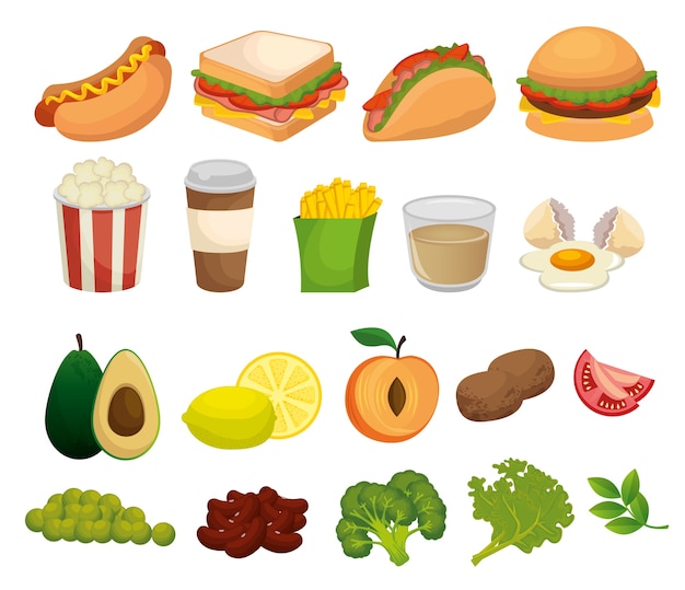 Vetores de Jogo Do Alimento Tradicional Vamos Comer Algo Delicioso Comida  Saborosa Ícones Para Logotipos E Etiquetas Do Menu e mais imagens de Almoço  - iStock