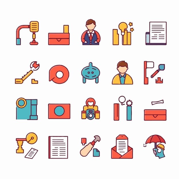 Ícones de Negócios e Finanças