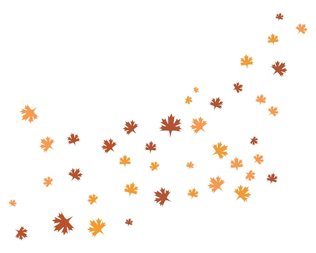 Ícones de vetor de logotipo de folha de outono