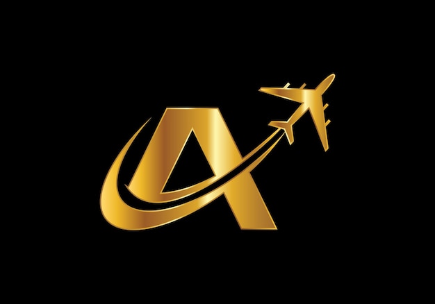 Ícones de viagens. sinal do logotipo da aviação, símbolo do vôo. ícone de voo