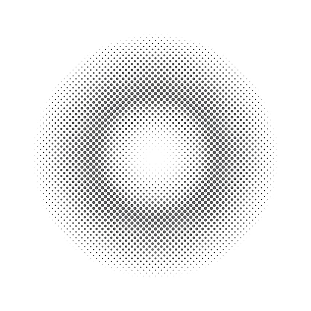 Vetor Ícones e gráficos de arte vetorial de meio tom de círculo