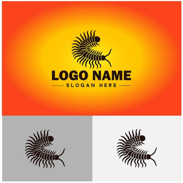 Ícones gráficos de arte vetorial para ícones de marcas de negócios template de logotipo centipede