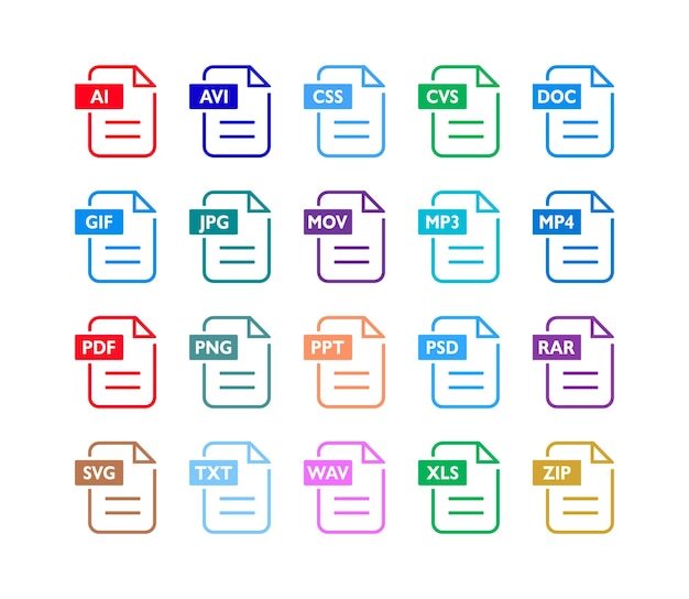 Vetor Ícones planos definem o design do aplicativo