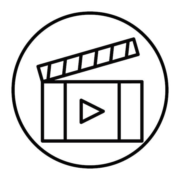 Ícones vetoriais do Clapperboard