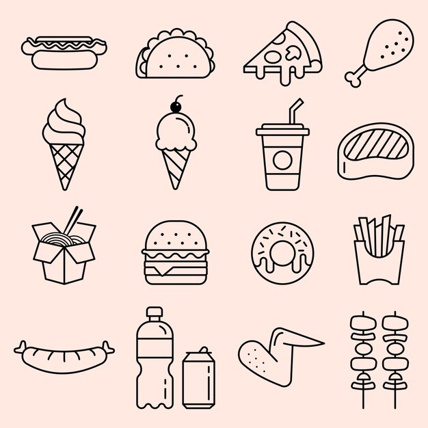 Icônico de Alimentação e Bebidas