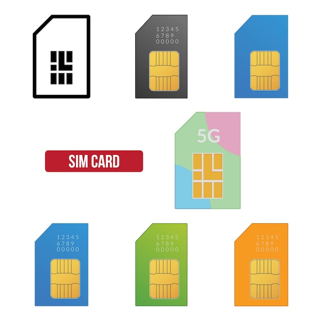 Vetor icônico de cartão sim de cor definido ilustração vetorial plana.