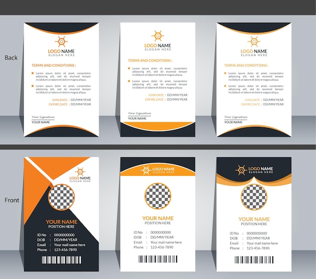 Id template design design