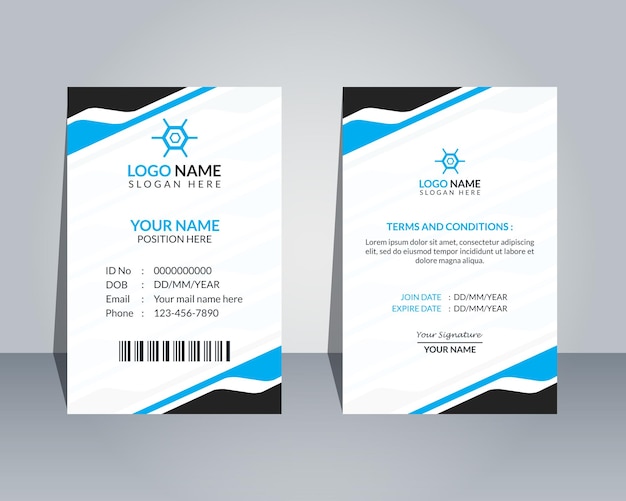 Id template design design