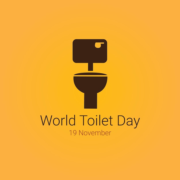 Ideia de conceito de conscientização do Dia Mundial do Banheiro Vetor Premium