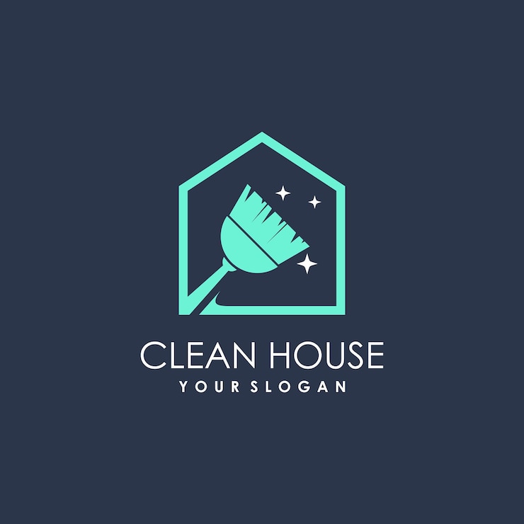 Ideia de vetor de logotipo limpo com estilo abstrato moderno