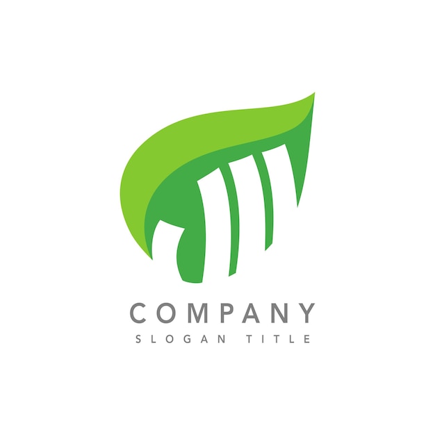 Ideia do logotipo da Green Leaf Finance