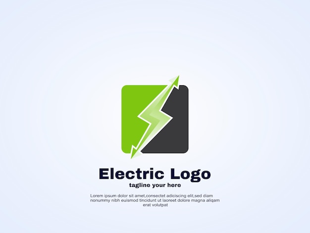 ideia elétrica modelo de design de logotipo colorido.