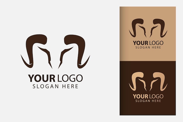 Idéias de logotipo de vetor de touro e inspiração de designs de marca comercial