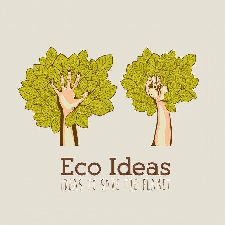 Vetor idéias ecológicas