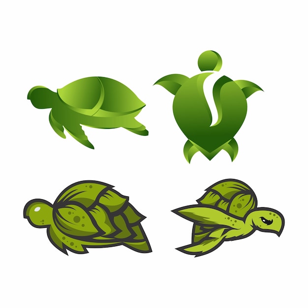 Vetor ideias incríveis de logotipo de tartaruga