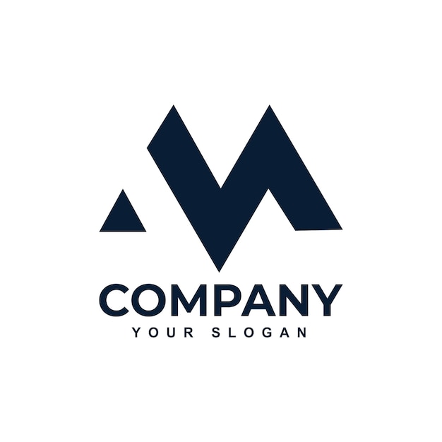 Identidade visual corporativa logo m design.