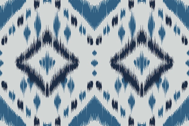 Ikat damasco indiano tribal padrão sem costura tecido étnico asteca tapete mandala ornamento nativo boho