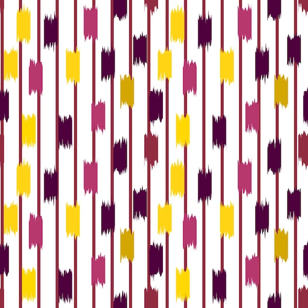 Ikat seamless pattern design para tecido.