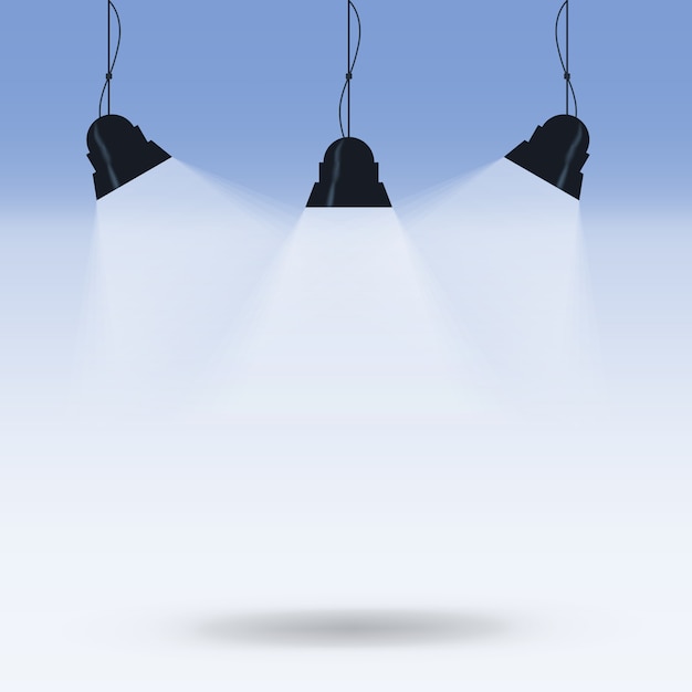 iluminado por lâmpadas. conceito da ideia. imagem vetorial.