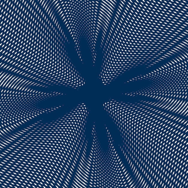 Vetor ilusão de ótica, fundo vector moiré, azulejos monocromáticos forrados abstratos. padrão geométrico incomum com efeitos visuais.