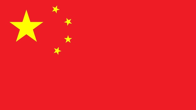 Vetor ilustra??o da bandeira da china