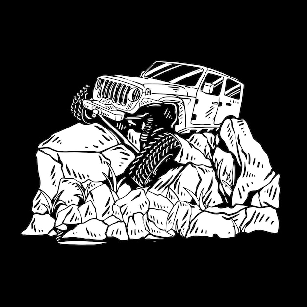 Ilustra??o de carro off-road