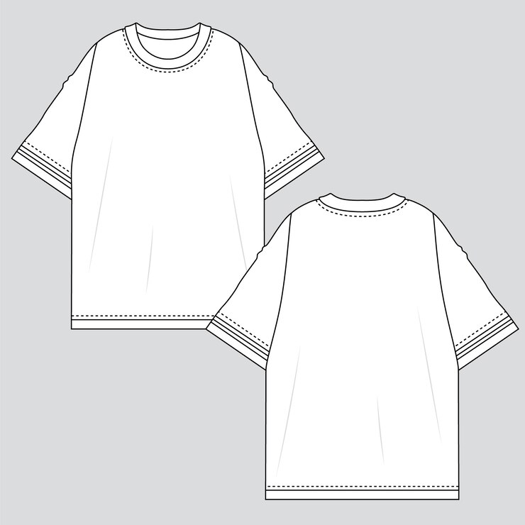 Vetor ilustra??o de contorno de camiseta desenhada ?