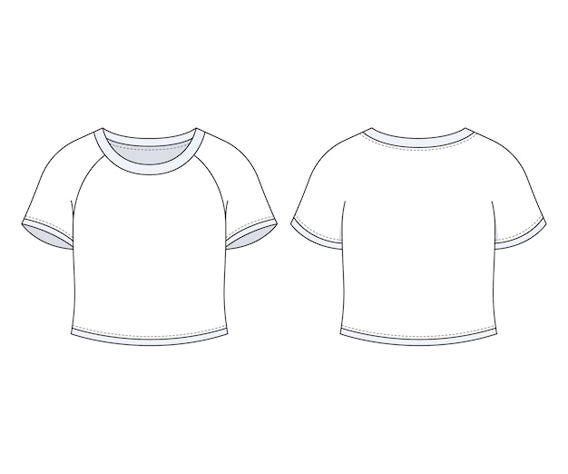 Ilustra??o de contorno de camiseta desenhada ?
