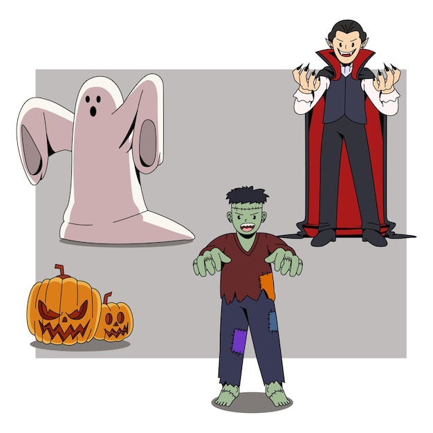 Vetor ilustra??o de personagem de halloween