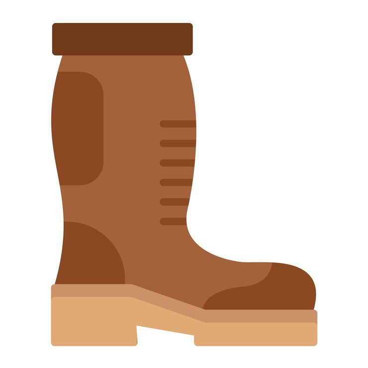Vetor ilustra??o plana de botas de outono