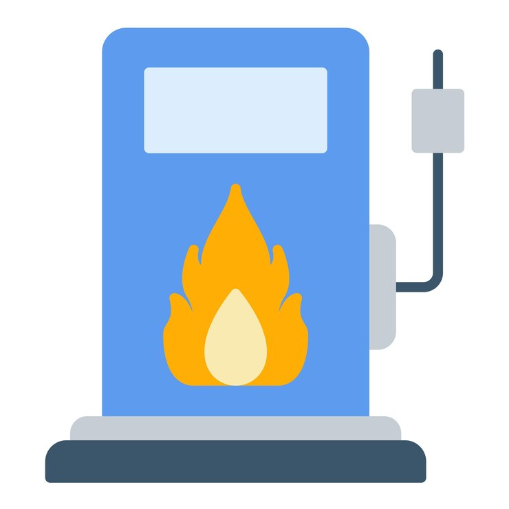 Vetor ilustra??o plana de gasolina