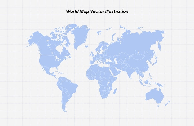 Ilustra??o vetorial do mapa mundial