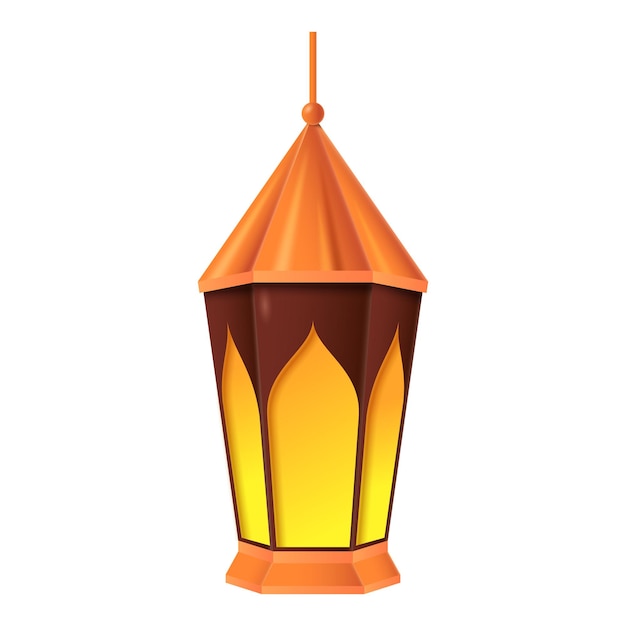 Ilustração 3d da ilustração vetorial de lanterna árabe