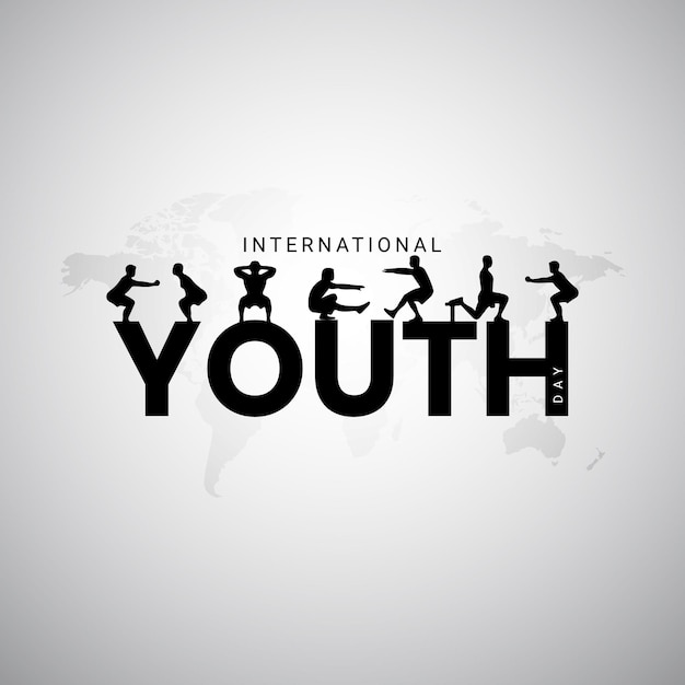 Ilustração 3D do Dia Internacional da Juventude