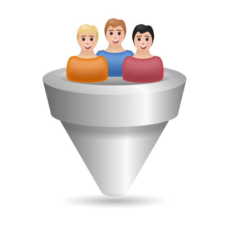 Vetor ilustração 3d do ícone de conversão de chumbo da coleção de marketing digital ícone 3d de conversão de chumbo criativo para infográficos de modelos de design da web e muito mais