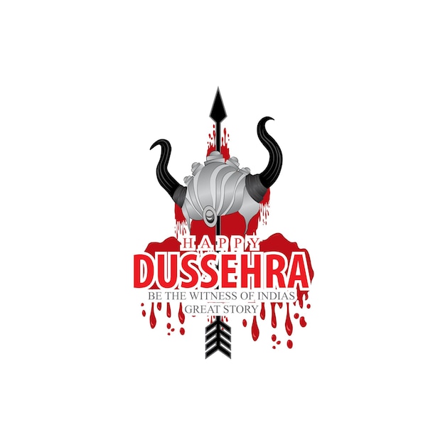 Ilustração abstrata de dussehra. vetor